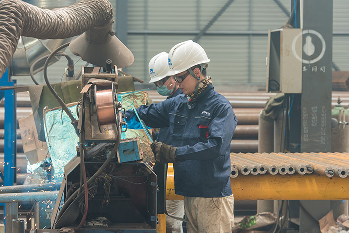 湘乡网架自动化焊接